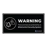 WARNING STICKER-BLACK